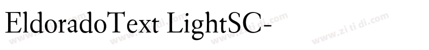 EldoradoText LightSC字体转换